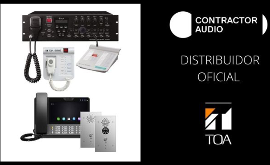 Contractor Audio nuevo Distribuidor oficial TOA